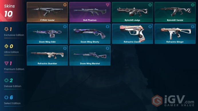 NA | 10 Skins | Bronze | Battlepasses 1 | CYRAX Vandal | Bolt Phantom | Agent 3 | Buddies 22 | Level 29 | 