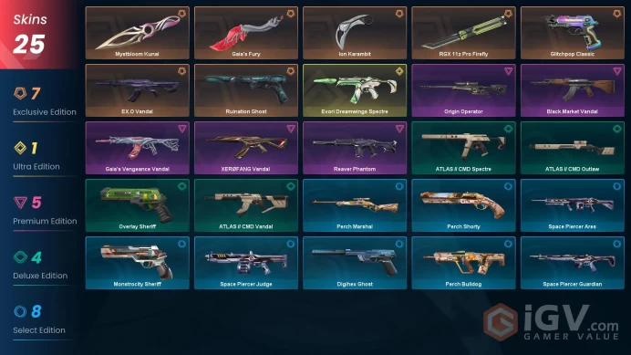 Origin Operatoer EU/TR - 13 Premium Skins-RGX 11z Pro Firefly-Mystbloom Kunai-Ion ...