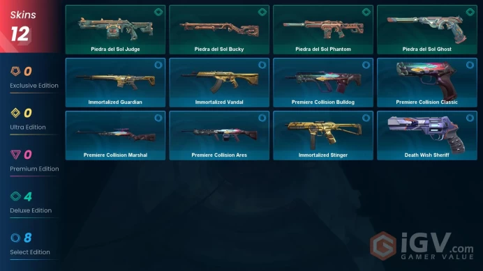NA | 12 Skins | Diamond | Level 79 | VP Value 1000 | Piedra del Sol Bucky | Piedra del Sol Phantom | Full Access | Full Details Below!