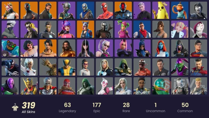 [PC/XBOX] 319 skins | OG STW | The Reaper | Blue Squire | Royale Knight | Elite Agent | Blue Team Leader | WORLD CUP | Take The L |	y671