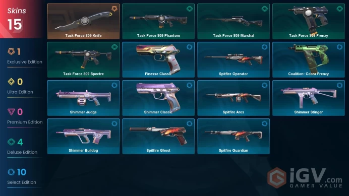 NA | 5 Skins | Silver 2 | Level 68 | Shimmer Stinger | Task Force 809 Spectre | Spitfire Ares | Shimmer Judge | Battlepass 1 |Full Details Belo