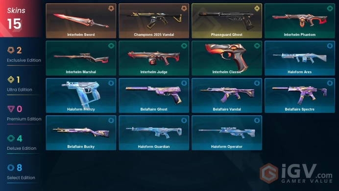 NA | 15 Skins| Silver | Battlepasses 1 | Champions 2025 Vandal | Phaseguard Ghost | Agent 6 | Level 29 | Full Access | Full Details Below!