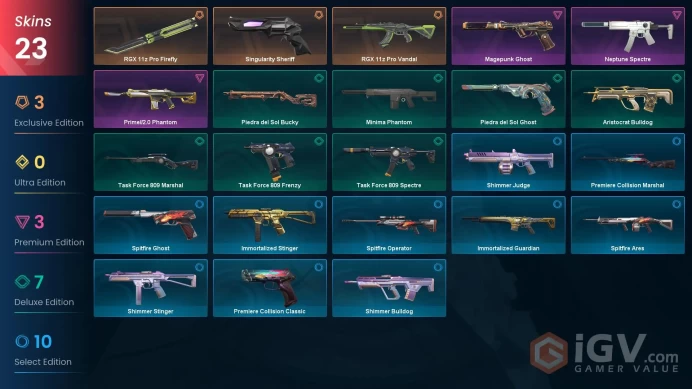 EU 23 skins . RGX 11z Pro Vandal / RGX 11z Pro Firefly / Prime//2.0 PhantomZKA0145