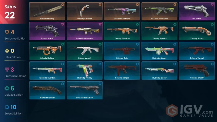 EU Velocity Karambit . RGX 11z Pro Vandal . Recon Balisong / Glitchpop PhantomZKA0147