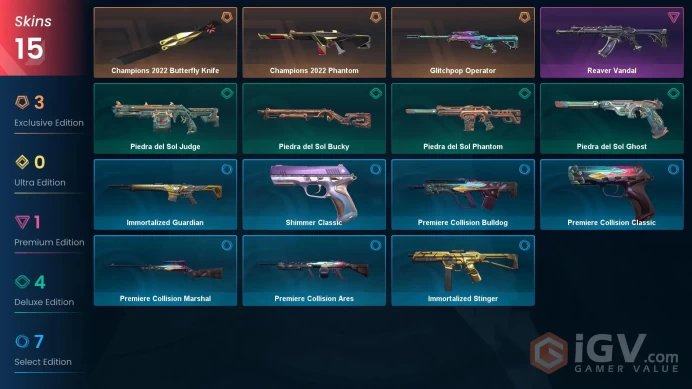 NA | 15 Skins | Level 42 | Champions 2022 Bundle| Glitchpop Operator | Reaver Vandal | 1 Battle passes | Full Access | Full Details Below!