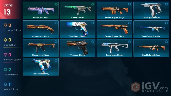 NA | 13 Skins| Bronze | Battlepasses 3 | Comet Spectre | Buddies 32 | Agent 3 | Reaver Knife | level 29 |