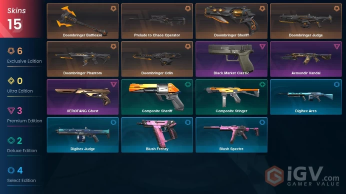 NA | 15 Skins | Battlepasses 1 | Doombringer Bundle | Aemondir Vandal | Prelude to Chaos Operator | XERØFANG Ghost | Full Details Below!