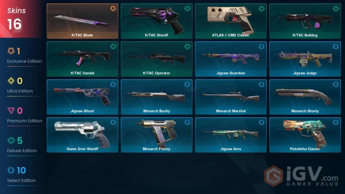 NA | 16 Skins | Diamond | Level 106 | RP 560 | K/TAC Blade | K/TAC Sheriff | K/TAC Vandal | 107 Buddies | Full Access | Full Details Below!