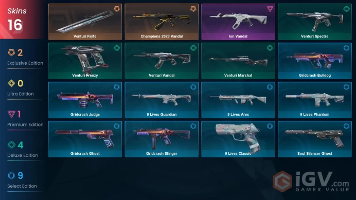 NA | 16 skins | Bronze 3 | Level 40 | Champions 2023 Vandal | Ion Vandal | 1 Battlepasses Purchase | Full Access | Full Details Below!