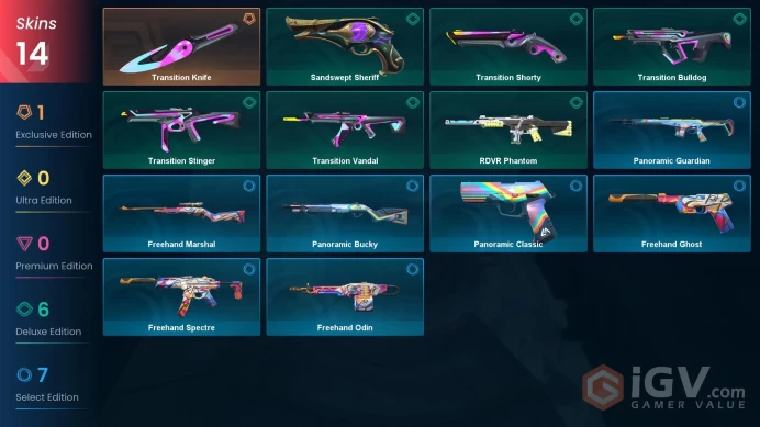 NA | 14 Skins | Bronze | Battlepasses 1 | Transition Vandal | Sandswept Sheriff | Level 78 | Buddies 61 |