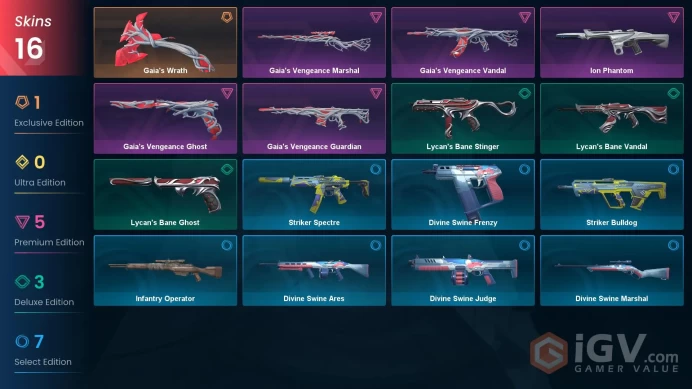 NA | 16 Skins | Gold | Battlepasses 1 | Gaia's Bundle | Ion Phantom | Infantry Operator | Buddies 35 | Full Access| Full Details Below!