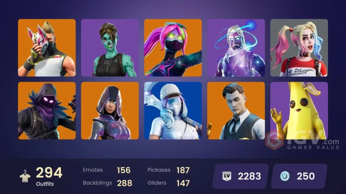 [PC/PSN/XBOX/NIN] 379 day last match | 294 skins | OG STW | Galaxy | Glow | Surf strider | Leviathan axe | Gold Brutus | Clutch | Fixer | 