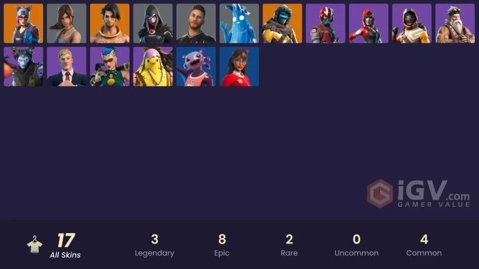 [PSN/XBOX/PC] - 17 skins | Raz | Lynx | Zenith | Polar Peely | Lara Croft | Neymar Jr | Rebirth Raven | Cluck | Wingman | Agent Jones | The Ace
