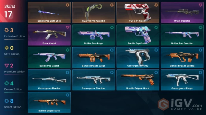 NA | 17 Skins | Silver 3 | Level 24 | RGX 11z Pro Karambit | Origin Operator | Prime Vandal | Battle passes 1 | Full Details Below!