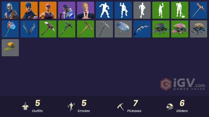 FA - PSN/XBOX/PC 5 skins | OG STW | Blue Squire | Blue Striker | Agent Jones | Blue Shift | Skirmish | Pursuit | Survivor's Pack |Squire Shield