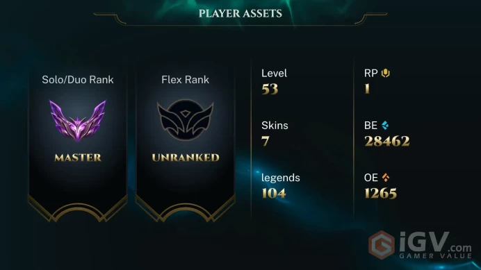 [EUW] S2026 - MASTER -71LP- 62 Winrate - +24/-16 LP Gain - 28K Be - Honor 4 - Safe - Instant Delivery