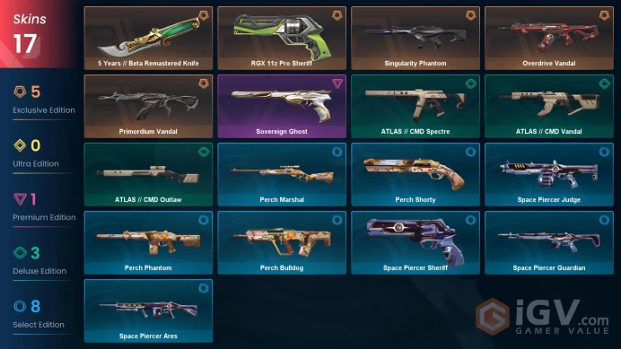 NA | 17 Skins | Silver 3 | 5 Years // Beta Remastered Knife | Singularity Phantom | Primordium Vandal | Battlepasses 1 | Full Details Below!  