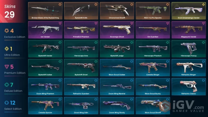 NA | 29 Skins | Level 41 | Broken Blade of the Ruined King | Evori Dreamwings Vandal | ChronoVoid Sheriff | 2 Battlepasses | 