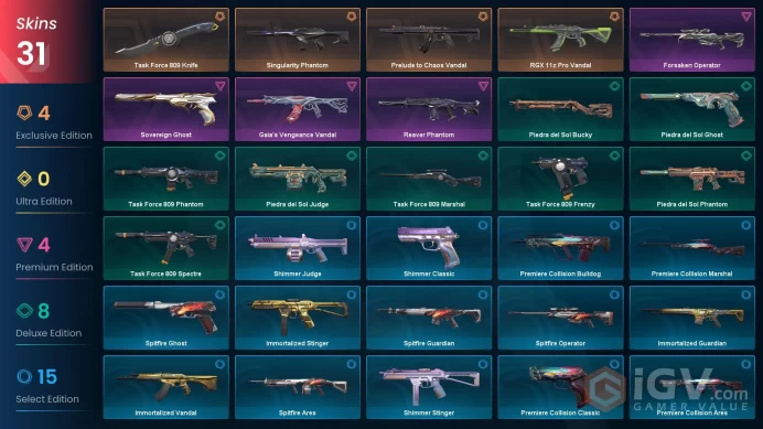 NA | 31 Skins | Platinum | 2 Battlepasses | Gaia's Vengeance Vandal | RGX 11z Pro Vandal | Prelude to Chaos Vandal | Buddies 60 | Level 66 |