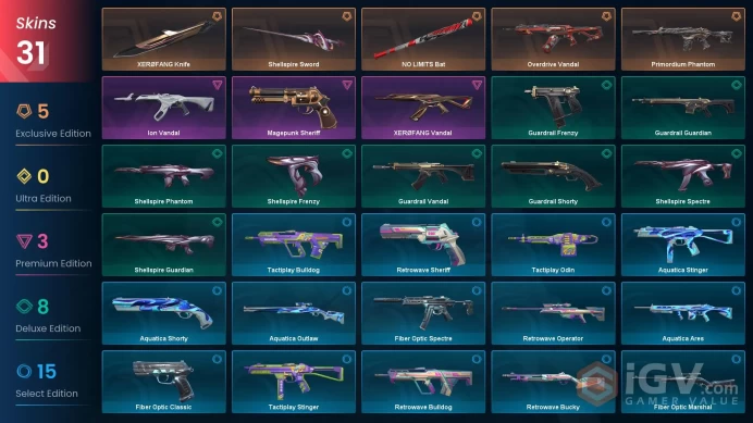 NA | 31 Skins | Platinum | 2 Battlepasses | XERØFANG Knife | NO LIMITS Bat | Overdrive Vandal | Magepunk Sheriff | Level 45 | 