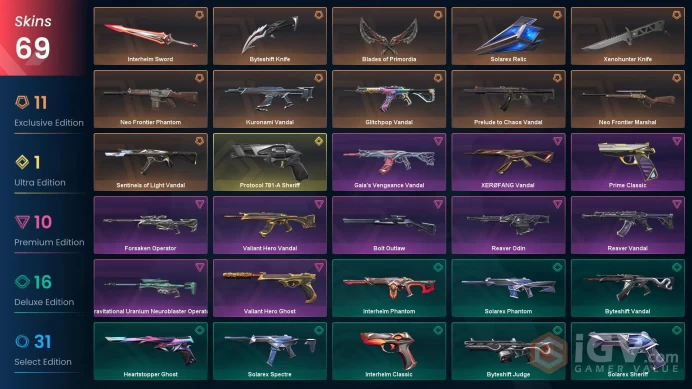 EU-Turkey 69 Skins Blades of Primordia Xenohunter Knife Kuronami Vandal Glitchpop Vandal Chaos Vandal Sentinels  Vandal XERØFANG Vandal 1039809 