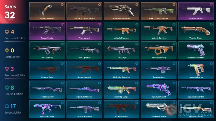 NA | 32 Skins | Ready For Competitive | Battlepasses 2 | ChronoVoid Sheriff | RGX 11z Pro Phantom | Prime Vandal | Level 85 |