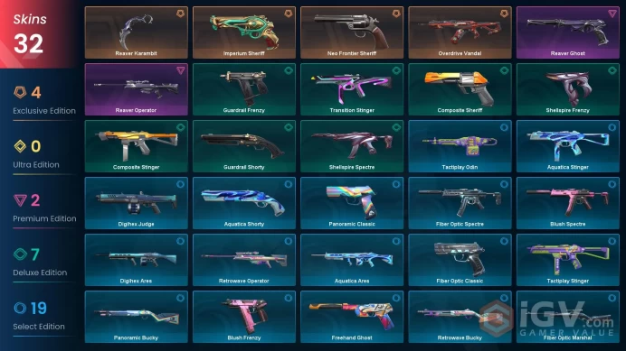 NA | 32 Skins | Platinum | 4 Battlepasses | Reaver Karambit | Neo Frontier Sheriff | Imperium Sheriff | Overdrive Vandal | Level 38 |