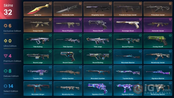 NA | Skins 32 | Diamond | Level 98 | Primordium Vandal | Xenohunter Knife | Prelude to Chaos Vandal | 2 Battlepasses | 