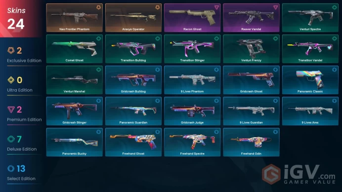 NA | 24 Skins | Platinum | VP Value 9900 | Araxys Operator | Neo Frontier Phantom | Reaver Vandal | 2 Battlepasses | Full Details Below!
