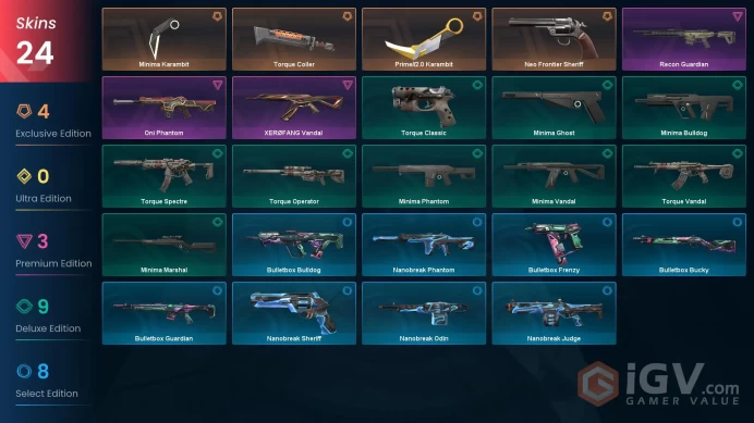 NA | 24 Skins | Silver | Minima Bundle | Neo Frontier Sheriff | Prime//2.0 Karambit | Battlepasses 1 | Full Access | Full Details Below!