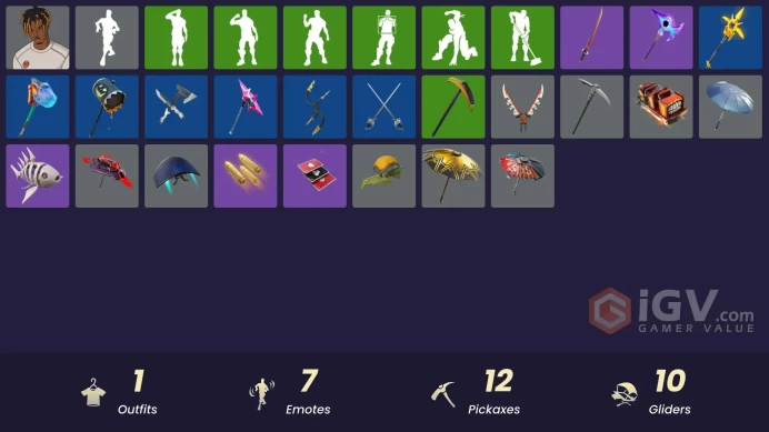 [PSN/XBOX/PC] 900 VB | 1 skins | Slayer Juice WRLD | Rust Bucket | Arroyo Pack | Scales of Justice | 999 Knives | Beachcomber | Lunarios