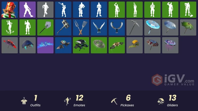 [PSN/XBOX/PC] 500 VB | 1 skins | Holiday Boxy | Gold Token | Fishstick Janky | Master Portal | Glorious Giftblade | Clawz Retro | Low 'n Slow