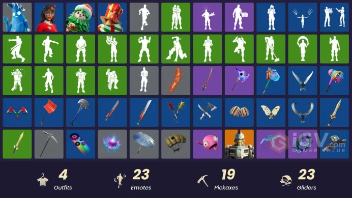 [PSN/XBOX/PC] 100 VB | 4 skins | Polar Peely | Krisabelle | Winterfest Bushranger | Holiday Boxy | Nemesis Box | Lunar Hyperjet