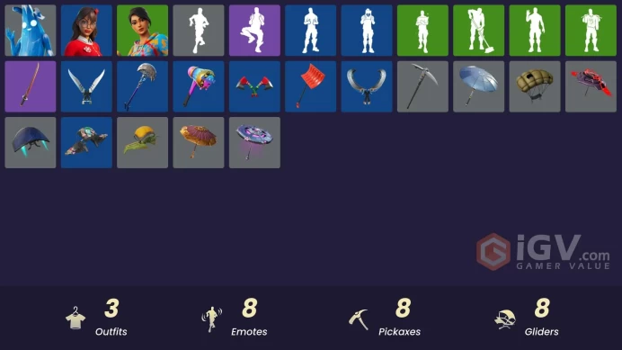 [PSN/XBOX/PC] 100 VB | 3 skins | Polar Peely | Krisabelle | Color Crush | Fishstick Janky | 8-Ball Janky | Lil' Black Heart | Ancestral Bloom