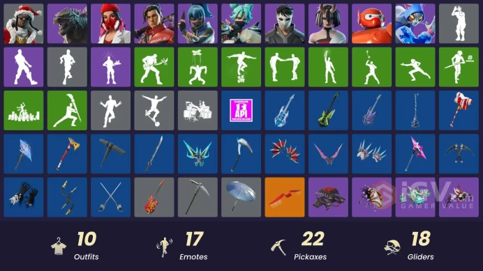 [PSN/XBOX/PC] 10 skins | Santa Dogg | Godzilla Evolved | The Night Rose | Nyanja | Jade | Kendo | Daigo | Hero Baymax | Yulejacket | 200 VB