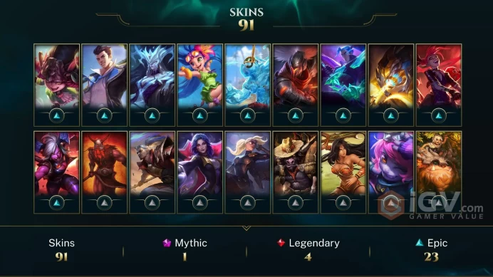 EUW UNK- 91SKIN- 2013 ACC-120 CHAMP-ADC MAIN- CHEAP AND SAFETY