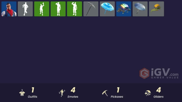 [PSN/XBOX/PC] 1 skins | Prodigy | Tabulator | Clawz Retro | Salute | Wave | Respect The Peace | Equalizer | The Umbrella | Downpour | Salt