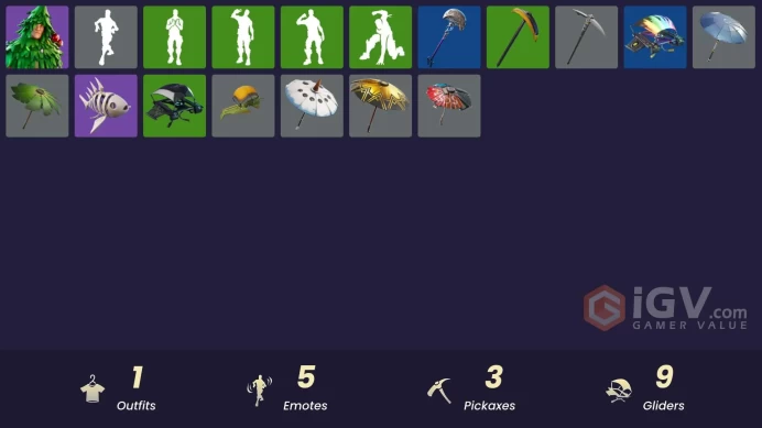 [PSN/XBOX/PC] 1 skins | Lt. Evergreen | Arroyo Pack | Deep Dive | Beachcomber | Ancestral Bloom | Re-gifter | Clawz Retro | Crescent Shroom
