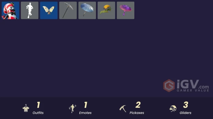 [PSN/XBOX/PC] 1 skins | Mr. Dappermint | Spectra Protector | Lil' Black Heart | Peely Whip | Clawz Retro | Nanner Bashers | The Umbrella