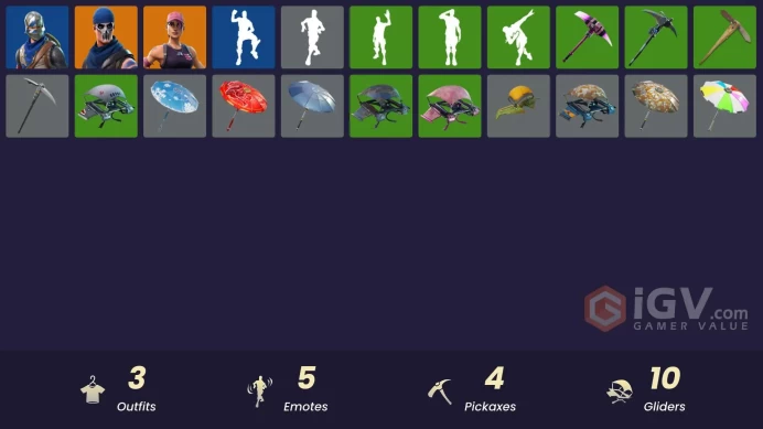 FA- PSN/XBOX/PC 3 skins | OG STW | Blue Squire | Pursuit | Skirmish | Squire Shield | Clawz Retro | Ol' Woody | Rose Glow | Mean Streak | 2100 V