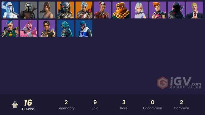 [PSN/XBOX/PC] 16 skins | Point Patroller | Ronin | Predator | Mandalorian | Lara Croft | Agent Jones | Reese | Shanta | Tarana | Lt. John Llama 