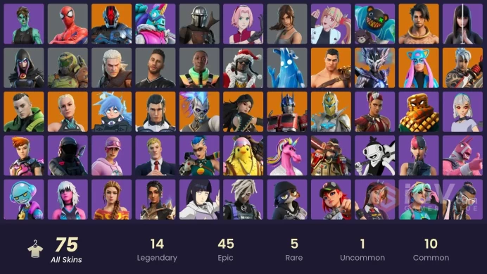 [PC/XBOX/PSN/SWITCH] 75 skins | Ronin (Cape) | off | The Ageless Champion | On | Aurelian | Knight's Helm | Twyn | Alli | Raz | Spire Assassin |