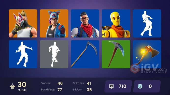 [PC/XBOX/PSN/SWITCH] 30 skins | Cloud Striker | Point Patroller | Trilogy | Prodigy | Stage 4 - NO PONYTAIL | BLACK WEREWOLF| STAGE 5 |