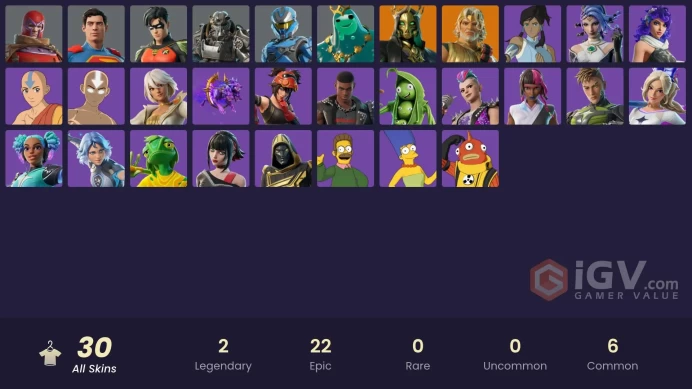 [PC/XBOX/PSN/SWITCH] 30 skins | Immortal Form | Zeus | Magmatic Poseidon | Wastelander Magneto | T-60 Power Armor | UNSC Spartan | Superman |