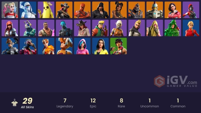 [PC/XBOX/PSN/SWITCH] 29 skins | STAGE 8 | STAGE 5 | GOLD | STAGE 4 | STAGE 5 | Ruin | Sentinel | ALWAYS FANTABULOUS | NIGHT | DARK | MASK |