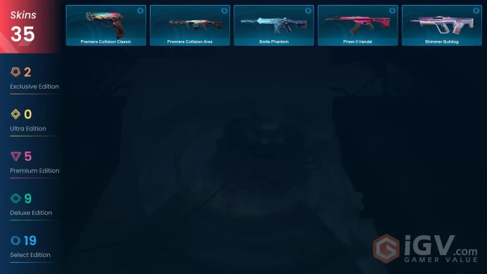 NA | 35 Skins | Ascendant | Battlepasses 2 | Snowfall Wand | Reaver Vandal | Gaia's Vengeance Vandal | Agent 16 | Level 100 | 