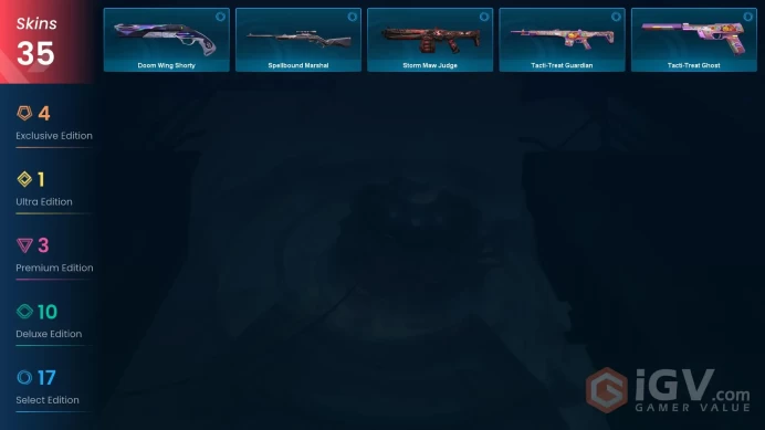 NA | 35 Skins | Platinum | Level 25 | VP Value 29325 | Minima Bundle | Divergence Vandal | Storm Maw Bundle | 1 Battlepasses | 
