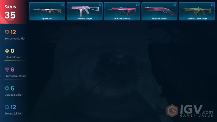 NA | 35 Skins | Platinum | 2 Battlepasses | RGX 11z Pro Bundle | Xenohunter Bundle | Waveform | Buddies 41 | Level 31 |
