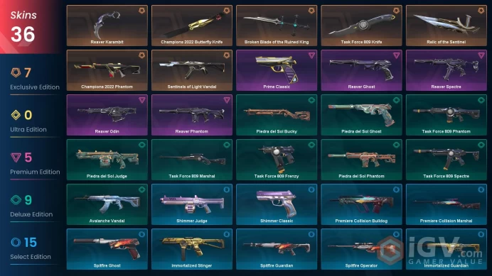 NA | 33 Skins | Gold | Champions 2022 Bundle | Reaver Bundle | Relic of the Sentinel | Level 63 | 2 Battlepass |