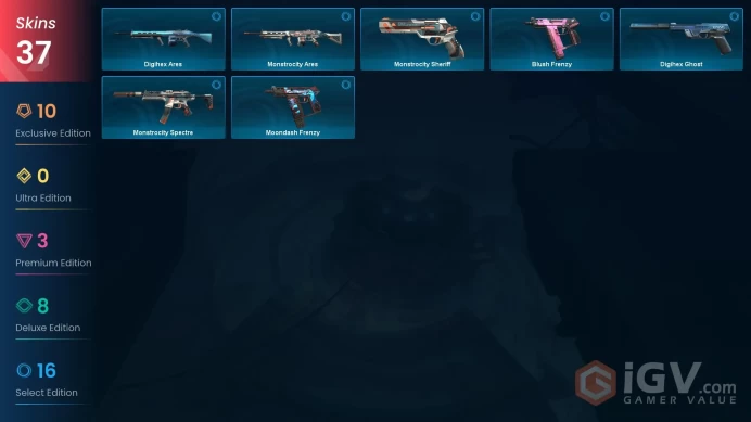 NA | 37 Skins | Platinum | 2 Battle passes | Champions 2023 Bundle | Araxys Vandal | RGX 11z Pro Firefly | Level 70 |